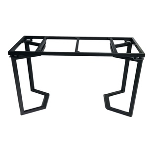 内嵌瓷砖桌腿支架岩板桌子腿不锈钢嵌入式茶桌防锈金属底座餐台脚