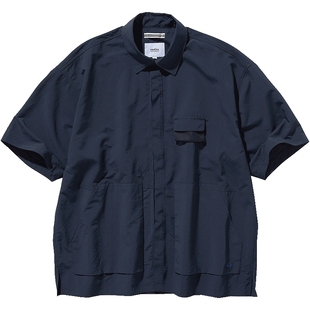 【官方正品】nautica白帆 日系中性宽松休闲轻薄短袖衬衫WW4134