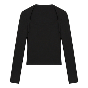 MULVAN 【现货6折】回归舒适 半高领针织衫上衣女打底衫长袖T恤