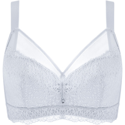 月色简约风提拉防下垂大胸内衣女