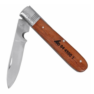 德国霍夫曼HOLEX 木柄电工刀  折叠刀 带刀片和绞刀  844500系列