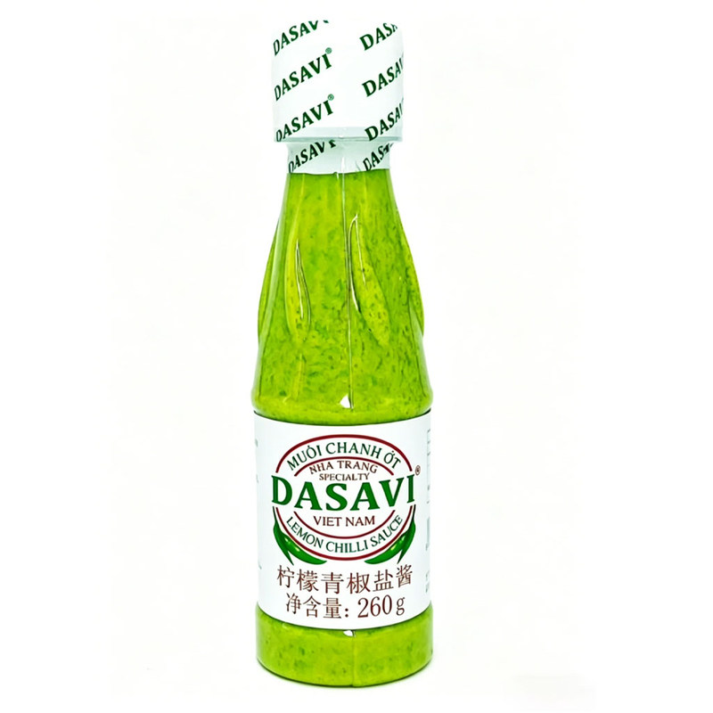 越南dasavi柠檬青辣椒酱胡椒盐芥末酱260克 绿拉差调味 酱香酥料
