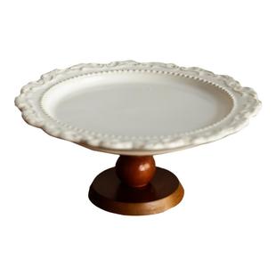 法式多层陶瓷水果盘浮雕高脚托盘冷餐茶歇下午茶点心架零食茶点盘