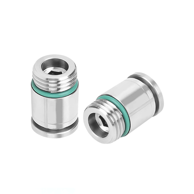 304不锈钢直通密封圈外螺纹气动接头POC-4/6/8/1014/M5/01/03/04