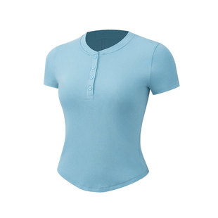 Hold Tight 女士紧身剪裁短袖亨利衫丨lululemon丨LW3IW0S