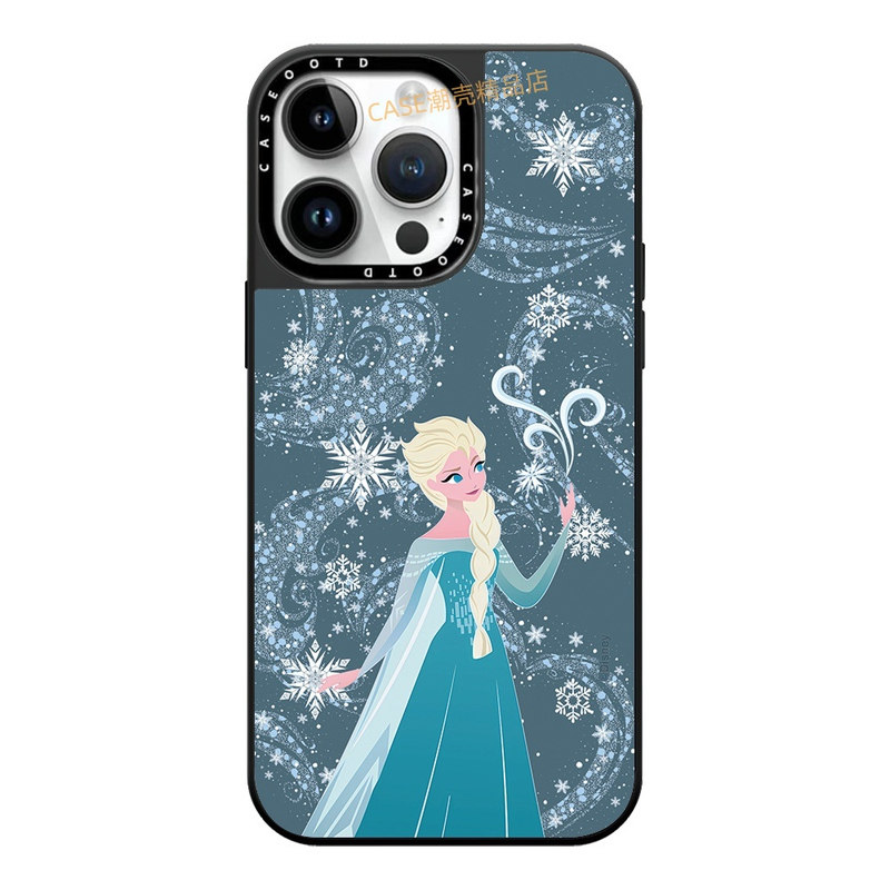 CASEOOTD迪士尼冰雪奇缘艾莎公主适用于苹果17 16Pro Max手机壳iPhone12 13 14 15Pro/plus磁吸Air防摔保护壳