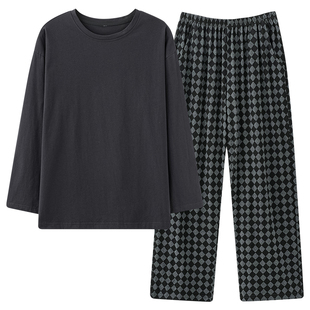 北极绒睡衣带胸垫一体长袖春秋季纯棉薄款女学生两件套简约家居服