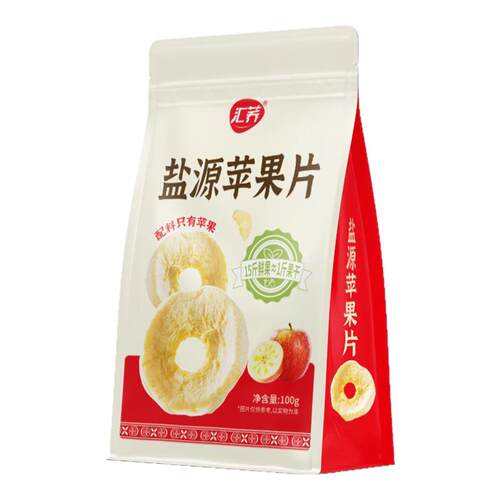 汇荞原味苹果干泡水大凉山苹果干片盐源水果干0脂肪休闲零食脆片