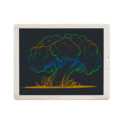 纽曼双面儿童液晶画板彩色局部擦除一键清屏电子白板小黑板手写板