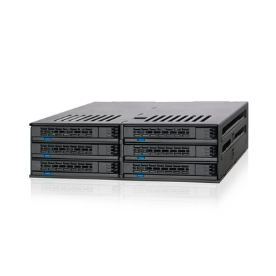 ICYDOCK6盘位硬盘盒2.5SATA/SAS