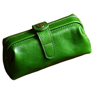 peshawar | 头层牛皮女士复古手工手拿包休闲真皮收纳袋皮革笔袋