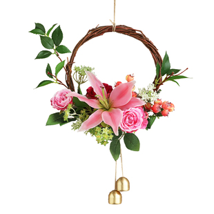 晶华家居壁饰小花艺假花仿真花田园风墙面壁挂花艺高档礼品装饰