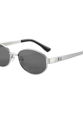 川久保玲金属复古老钱风偏光墨镜