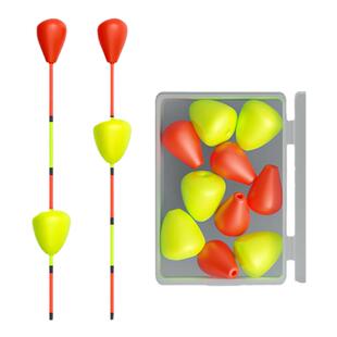 对撞浮珠醒目豆浮漂豆漂尾灵敏清晰超轻加粗配件鱼漂放大器