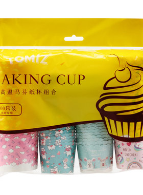 tomiz耐高温马芬纸杯组合