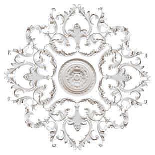 法式石膏灯盘拼花组合灯池天花板石膏线条吊顶灯客厅装饰雕花