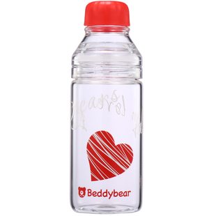 杯具熊两段式玻璃杯便携随手杯家用耐高温水杯车载创意大容量杯子