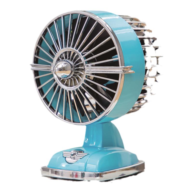 IMASU迷你usb充电桌面风扇办公室宿舍用送女友礼物复古轻音小风扇