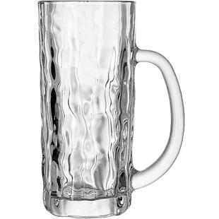 玻璃杯带把耐热高温待客泡茶杯家庭喝水杯子家用客厅玻璃茶杯套装