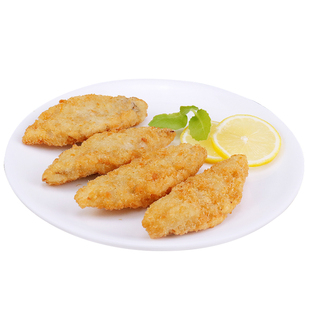 姚二娘深海鳕鱼排无刺儿童早餐鳕鱼饼速冻食品油炸鱼排半成品4盒