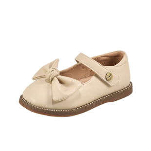 红蜻蜓女童鞋黑色小皮鞋公主鞋春夏新款宝宝软底时尚儿童单鞋