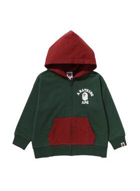 印花拼色连帽开衫卫衣外套BAPE