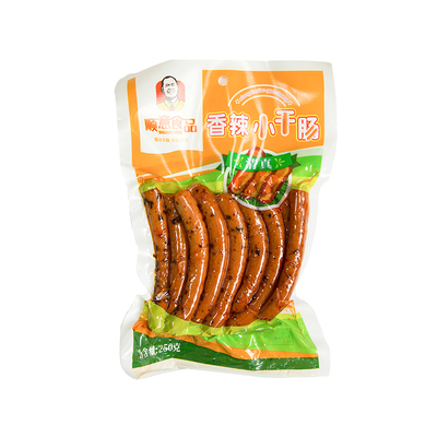 顺意清真香辣小干肠开袋即食香肠
