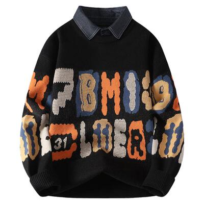 加厚保暖潮流毛衣百搭针织打底衫