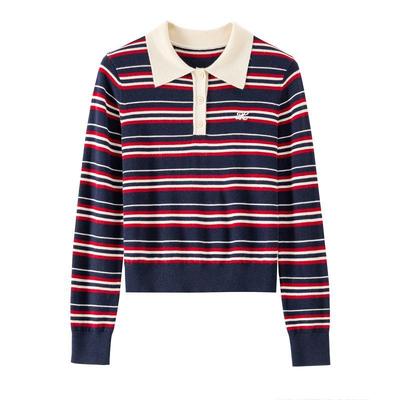 BANANACICI条纹长袖针织衫