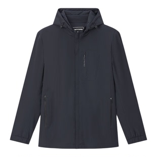 百斯盾官方男士夹克棉服秋冬新款时尚简约合体舒适防风青年外套