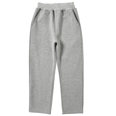 儿童灰色加厚直筒校服裤