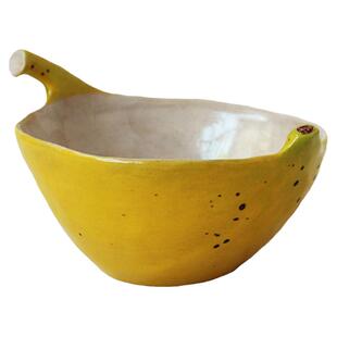言下陶瓷香蕉卡通饭碗酸奶碗水果盘手工原创日式餐具儿童家用汤碗