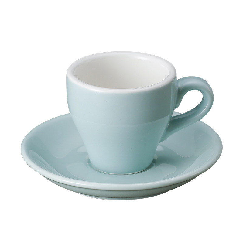 咖啡杯套装特浓espresso黄色意式