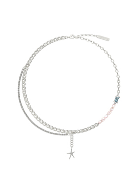 PEARLONA方钻巴洛克珍珠海星项链