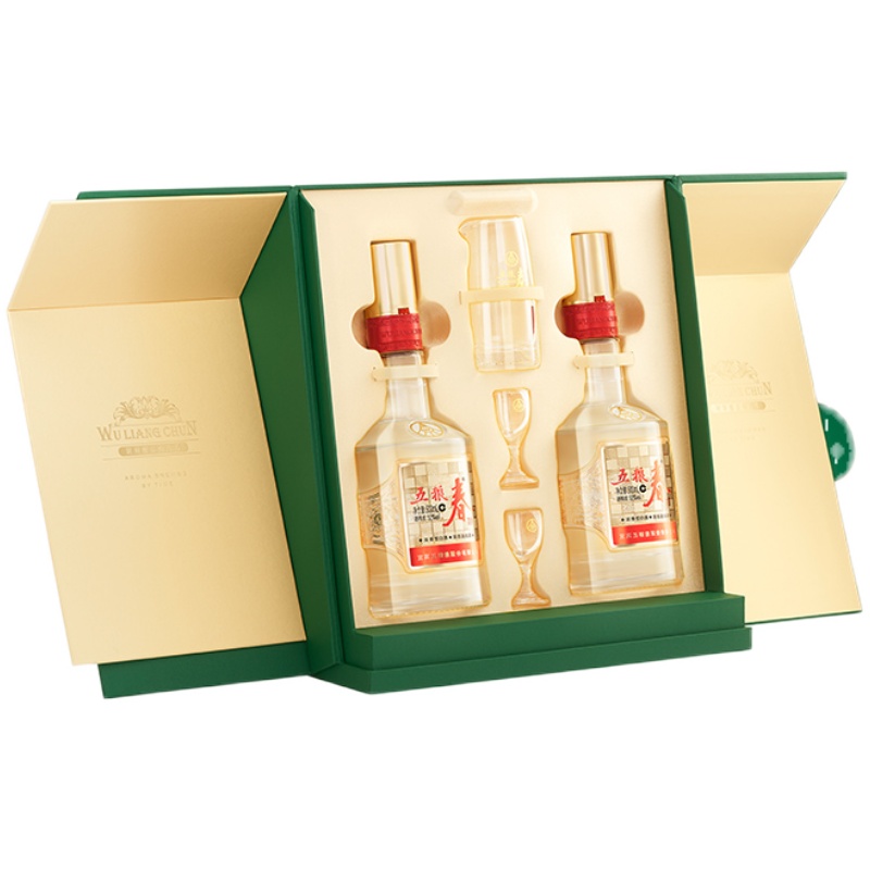 【38预售付定中】五粮春菁萃礼盒52度500mL*2瓶五粮液旗舰店