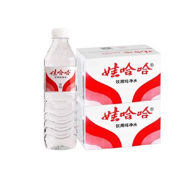 娃哈哈饮用纯净水596ml×48瓶