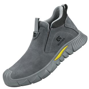 劳保鞋男款士电焊工防砸防刺穿耐磨工作绝缘钢头女款钢板工地冬季