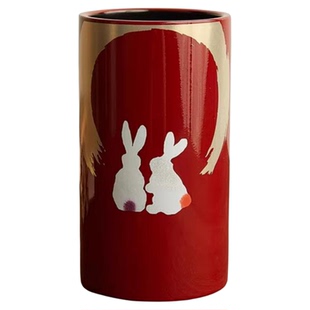 现货 日本制进口 山中漆器 全新正品 手作精美 筷子筒毛笔筒摆件