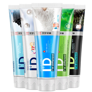 韩国进口ozone欧志姆竹炭珍珠去黄美白o-zone深海矿物泥id牙膏