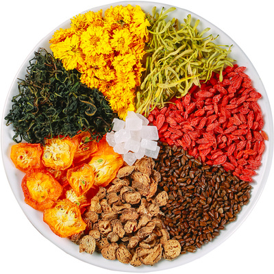 菊花枸杞决明子茶金银花凉茶