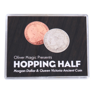 北方魔术 Hopping morgan跳跃的硬币 摩根币自由女神硬币近景道具