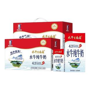 南国乳业 20盒水牛生南国纯牛奶 125ml迷你装4.2乳蛋白营养早餐奶