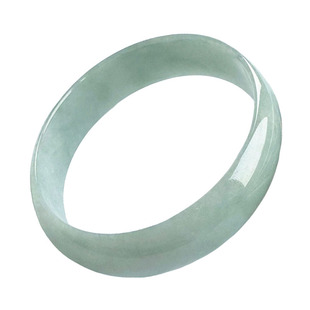 翡翠林 特小圈口翡翠手镯50 秀气细边浅绿玉镯51 缅甸天然冰糯种