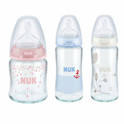 nuk包邮120ml仿真母乳玻璃奶瓶