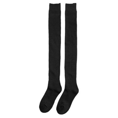 秋冬硅胶防滑加长黑色过膝高筒袜