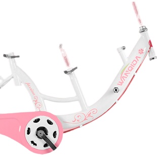 新款变速亲子车母子车22寸女式自行车带小孩宝24寸女士双人淑女车