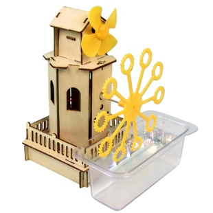 表面张力小学生科技制作发明diy手工玩具儿童科学实验自动泡泡机