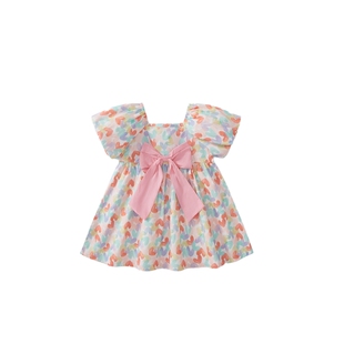 女童裙子夏季宝宝洋气时髦公主裙夏款小童夏装衣服纯棉儿童连衣裙