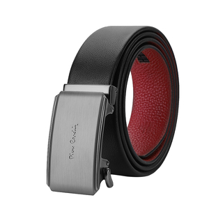 【本命年】皮尔卡丹皮带真皮新款红色腰带男士送礼正品牛皮裤腰带