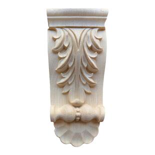 中欧式实木雕刻柱头多规格 梁托 精雕木花橱柜壁炉电脑家具装饰花